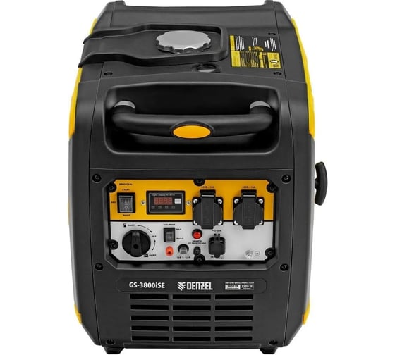 Генератор инверторный Denzel GS-3800iSE, 3,8 кВт, 230 В, закрытый корпус,электростартер 94711