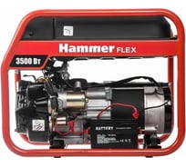Бензоэлектростанция Hammer flex электрозапуск 3.5квт 220в 50гц бак 15л непр.9ч 13180 GN4000E