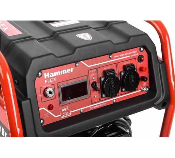 Бензоэлектростанция Hammer flex электрозапуск 3.5квт 220в 50гц бак 15л непр.9ч 13180 GN4000E