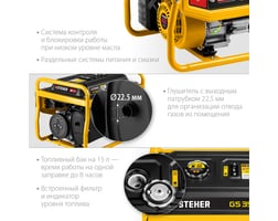 Steher 2800 Вт GS-3500 — фото 6