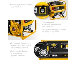 Steher 1200 Вт GS-1500 — фото 5