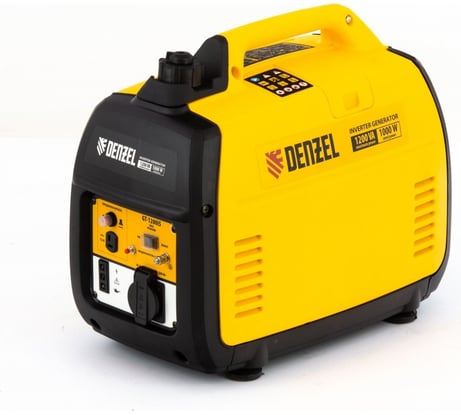 Инверторный генератор Denzel GT-1200iS, 1,2 кВт, 230 В, бак 2,4 л 94701