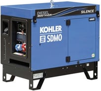 Дизельный генератор KOHLER-SDMO Diesel 6500 TA Silence AVR C5 5.2 кВт, 380/220 В 101150806