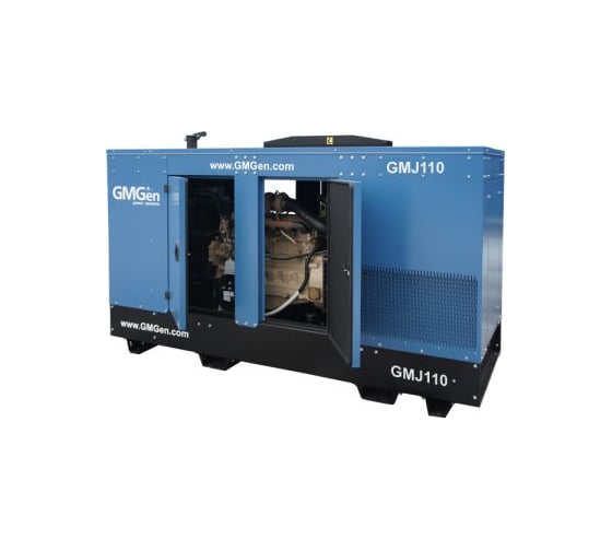 Дизельный генератор GMGen Power Systems GMJ110 80 кВт, 380/220 В в шумозащитном кожухе 502569