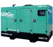 Дизельный генератор GMGen Power Systems GMC110 80 кВт, 380/220 В в шумозащитном кожухе 502612
