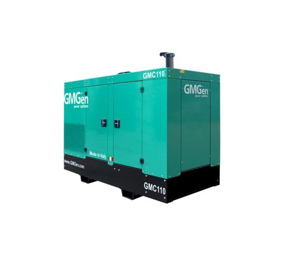 Дизельный генератор GMGen Power Systems GMC110 80 кВт, 380/220 В в шумозащитном кожухе 502612