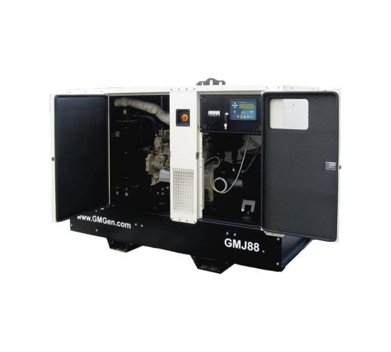 Дизельный генератор GMGen Power Systems GMJ88 64 кВт, 380/220 В в шумозащитном кожухе 502568