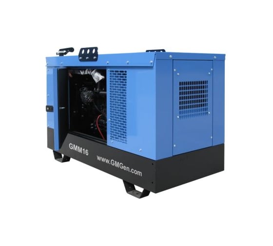 Дизель генератор GMGen Power Systems GMM16 12 кВт, 380/220 В в шумозащитном кожухе 502582
