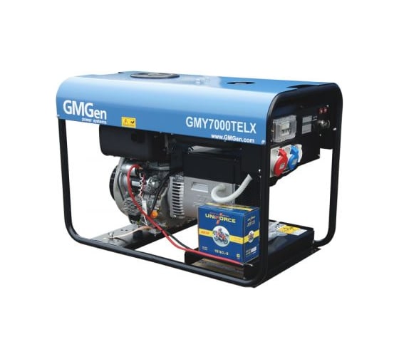 Дизель генератор GMGen Power Systems GMY7000TELX 4.6 кВт, 380/220 В 501861