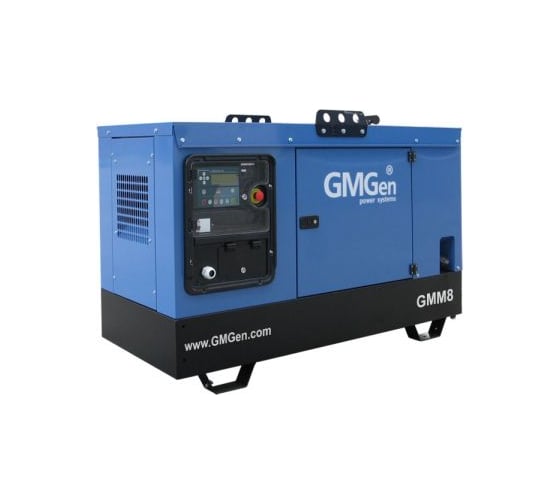 Дизель генератор GMGen Power Systems GMM8 5.6 кВт, 380/220 В в шумозащитном кожухе 502578