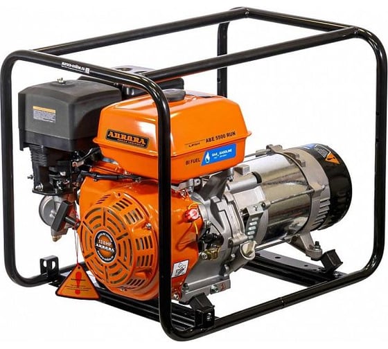 Генератор Aurora ABE 5500 RUN /max.5.5кВт, 220В/ бензин+газ 27903
