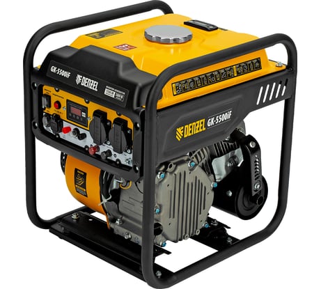 Генератор инверторный Denzel GK-5500iF, 5,5 кВт, 230 В, ручной старт 94709