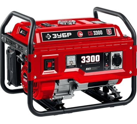 Бензиновый генератор ЗУБР 3300 Вт СБ-3300