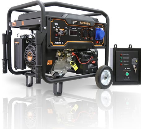 Бензиновый генератор FOXWELD Expert G9500 EW в комплекте с блоком автоматики 8222