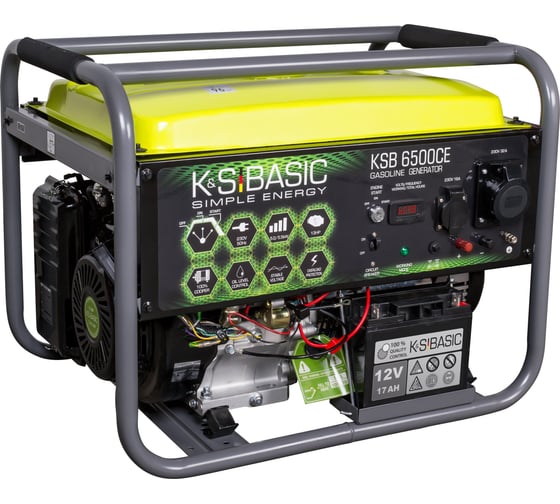 Бензиновый генератор K&S BASIC KSB 6500CE