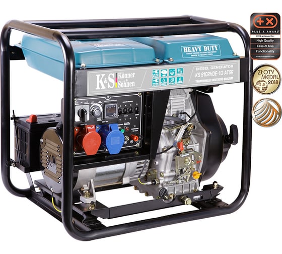 Дизельный генератор Konner&Sohnen KS 9102HDE - 1/3 ATSR