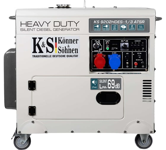 Дизельный генератор Konner&Sohnen KS 9202HDES - 1/3 ATSR