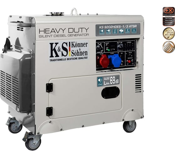 Дизельный генератор Konner&Sohnen KS 9202HDES - 1/3 ATSR