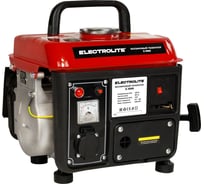 Бензиновый электрический генератор Electrolite g1000 1.18 ква максимальная нагрузка , 220 в / 12 в, 0.65 / 0.95 квт, 50 гц, 2.5 л.с, ручной стартер 5823