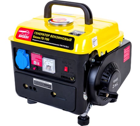 Бензиновый генератор БИЗОН ГБ-700, 1ф,ном/макс=0,70/ 0,75 кВт, 2,0л.с., бак 4л ГБ-700