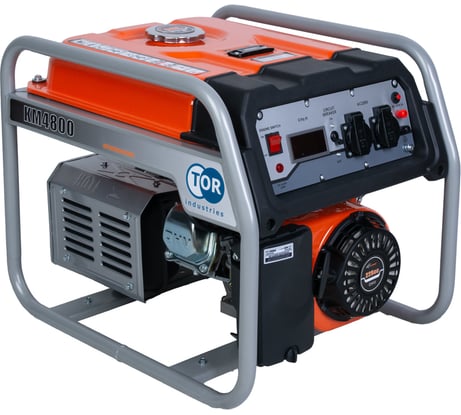 Бензиновый генератор TOR KM4800H 3,3кВт 220В 16л с ручным запуском 1018115