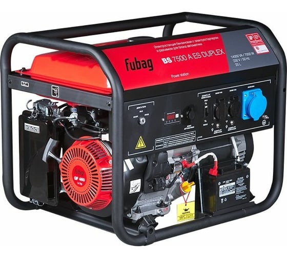 Бензиновая электростанция FUBAG BS 7500 A ES DUPLEX, 641001