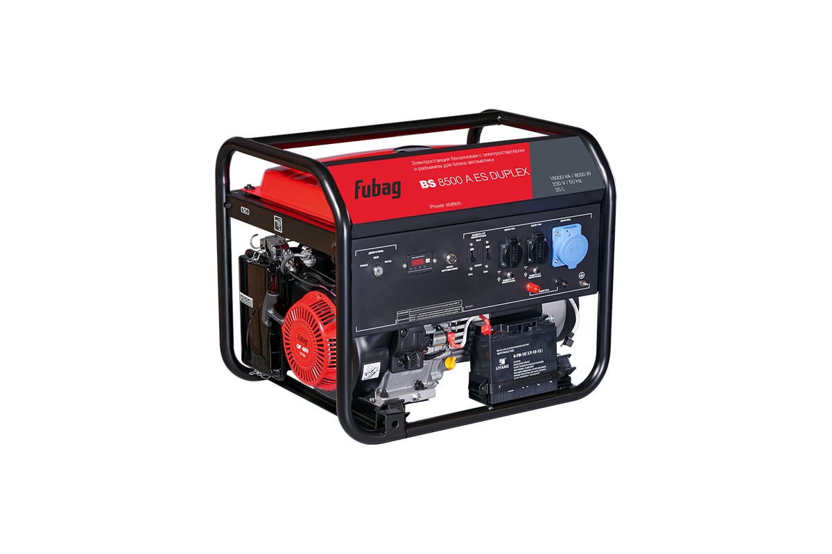 Бензиновая электростанция FUBAG BS 8500 A ES DUPLEX, 641002 - выгодная ...