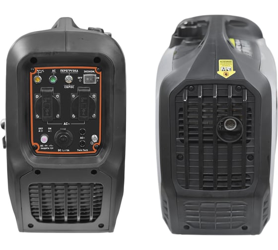 Генератор CARVER PPG- 2000I инверторный 1,8/2,0 кВт, 220/12В, бак 4 л, 2 розетки 01.020.00022