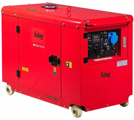 Дизельная электростанция FUBAG в шумозащитном кожухе с электростартером и коннектором автоматики DS 6500 AC ES, 431743