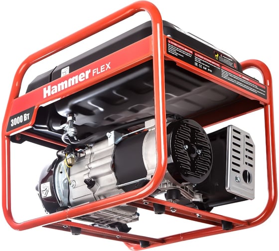 Бензоэлектростанция Hammer Flex GN3000 3кВт 220В 50Гц бак 15л непр.9ч 522787