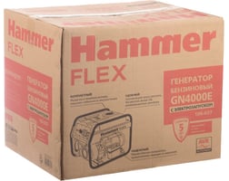Hammer Flex GN4000E электрозапуск 3.5КВт 220В 50Гц бак 15л непр.9ч — фото 7