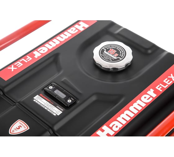 Бензоэлектростанция Hammer Flex GN4000E электрозапуск 3.5КВт 220В 50Гц бак 15л непр.9ч 522789