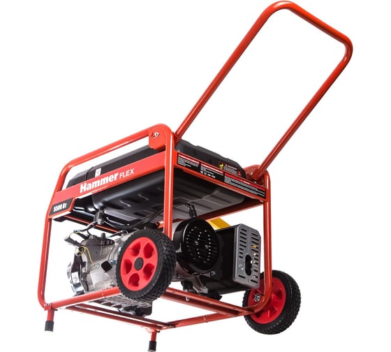 Бензоэлектростанция Hammer Flex GN6000T 5.5КВт 220В 50Гц бак 30л непр.9ч 522792