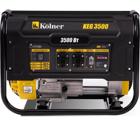 Генератор бензиновый Kolner 3.5 кВт, 230В, 50Гц, KEG 3500 8040200226