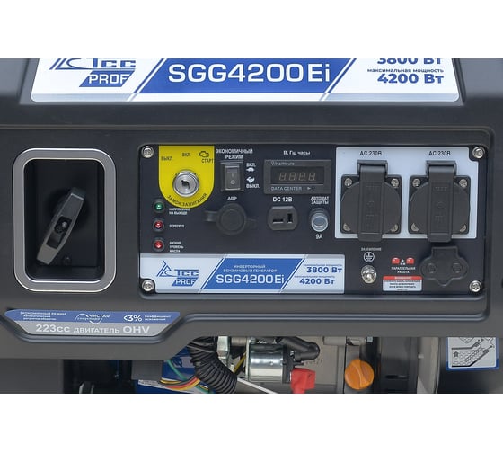 Инверторный бензогенератор ТСС SGG 4200Ei 060036