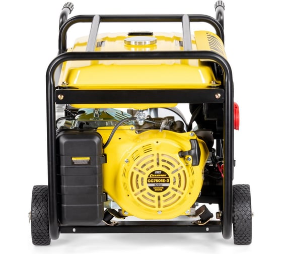 Генератор CHAMPIONG G7501E-3 PRO 400В7,5/8,1кВА 15 лс, 25 л, 230/12В, эл.стартер, счетч.колеса VIGG7501E-3