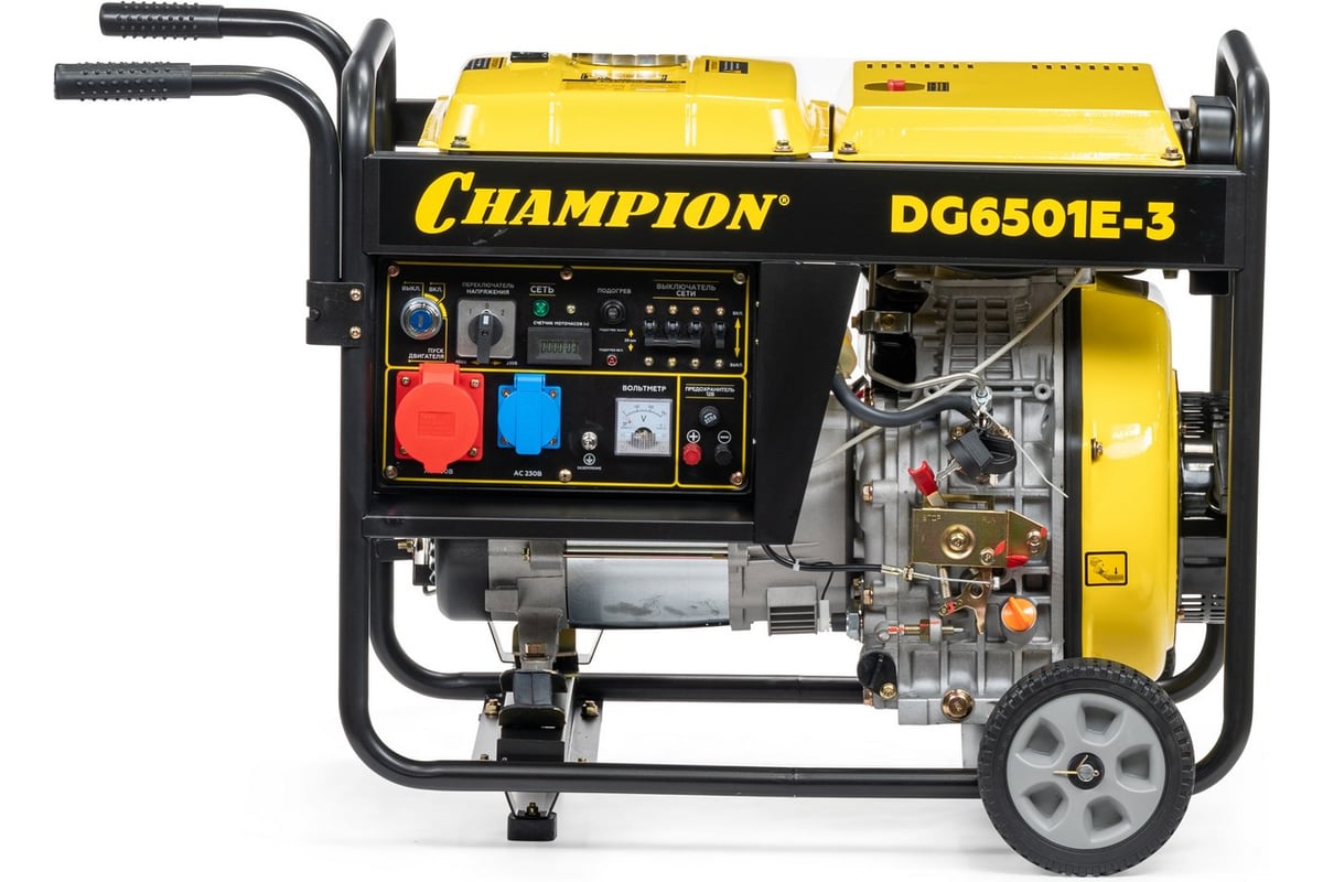 Championd G6501E-3 400В 6,2/6,8 кВА 8,9 лс — фото модели из карточки магазина