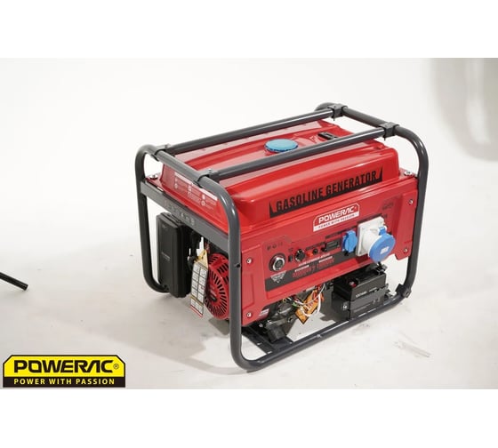 Генератор бензиновый электрический POWERAC 11кВт, 220В, 18л.с., автозапуск PR13700H2E-ATS