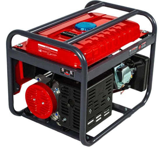 Генератор бензиновый электрический POWERAC 3.2 кВт, 220В, 7л.с., ручной стартер PR4000H2