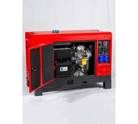 Генератор дизельный POWERAC 16.0 кВт, 230В, 24.5 лс, электростартер + АКБ PR18000DSE
