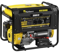 Генератор бензиновый Kolner 5.5 кВт, электростартер, медь LCD, 3х230 В, 35л, KEG 5500Е, 8040200266