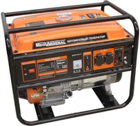 Генератор бензиновый MegArsenal GBL8000, 6.5 / 6.0 кВТ, ручной стартер, МА-07-9