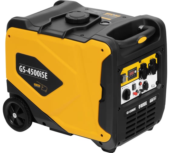 Генератор инверторный Denzel GS-4500iSE, 4,5 кВт, 230 В, закрытый корпус, электростартер 94714