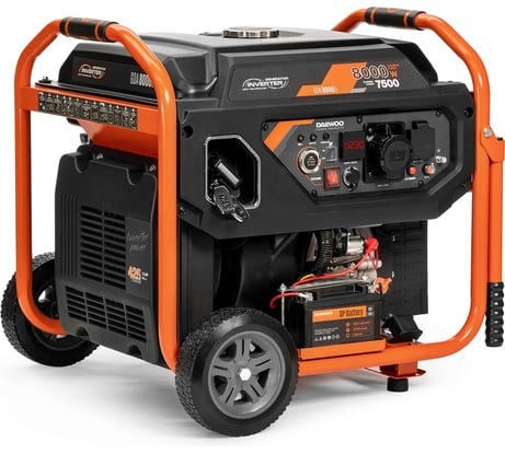 Генератор бензиновый инверторный DAEWOO с электрозапуском и подключением ATS GDA 8000Ei