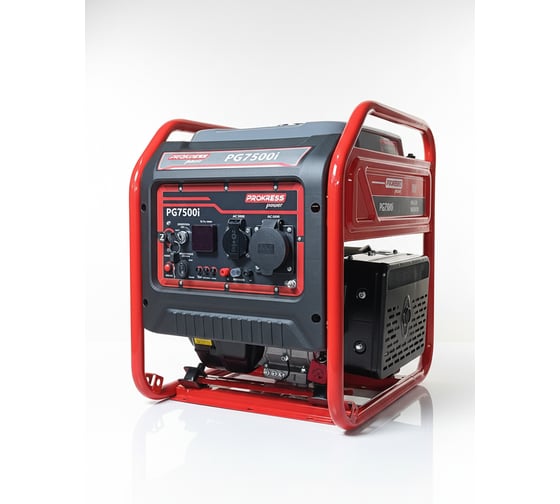 Генератор инверторный, бензиновый PROKRESSPOWER PG7500i, медь (6 кВт, 15 л, 35 кг, электростартер) РБ000035752