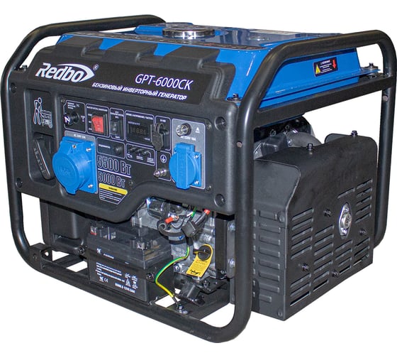 Бензиновый генератор Redbo GPT-6000CK (5.0 кВт./5.5 кВт.,ручной/электро стартер) 39793