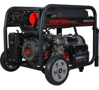 Генератор бензиновый VERTON POWER GG9500ES-3/DUAL (8,0/9.0 кВт, 230В/380В/50,18л.с,458см3.ручной и электр.старт, медь, 12В,бак 22л, счетчик моточасов) 01.15815.23500