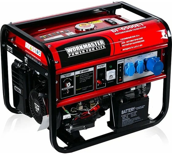 Бензиновый генератор WorkMaster БГ-6500E1 1