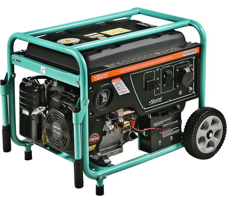 Бензогенератор Sturm 8000 ВА, AVR (Авто. Рег.Напр.), эл/ручн старт, 77 кг, бак 25л PG8780NE