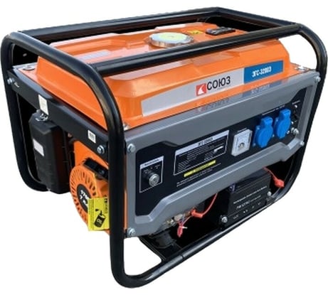 Бензогенератор СОЮЗ 6,5/6,0 кВт, AVR (Авто. Рег.Напр.), эл/ручн старт, 82 кг, бак 25л ЭГС-7500Э